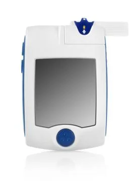 White glaucometer Stock Photos