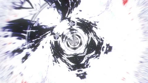 White Glitch Tunnel VJ Loop Stock Footage 330002276