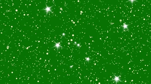 White Glittering Stars with Flowing Magic Dust Trails on Green Background 4K Stock Footage 341830859