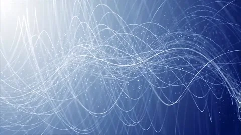 White Glittery Lines And Particles Are Moving Slowly Video stock 203281696