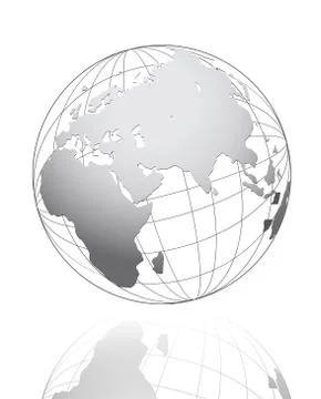 White global business concept vector design Stock Illustration