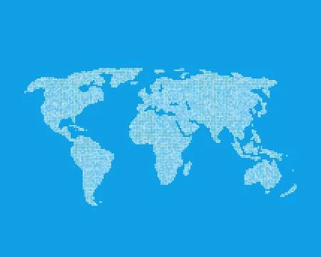 White global world map like infographic element Stock Illustration