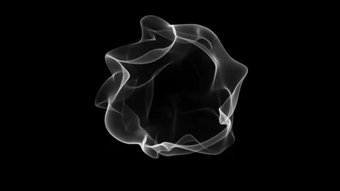 White Glossy Bubble Loop Animation Stock Footage 340248913