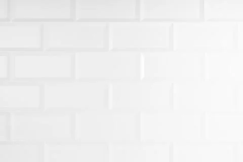 White glossy ceramic rectangle tile as texture, pattern, abstract background, Stock Photos