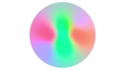 White Glow Orb Abstract Gradient Motion Background 4K Seamless 60s Loop Stock Footage 320085831