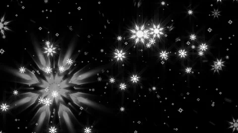 White Glow Snowflakes 库存影片 83094289