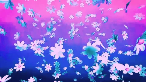 White Glowers With Beautiful Background Loop  Stock-Footage 234238129