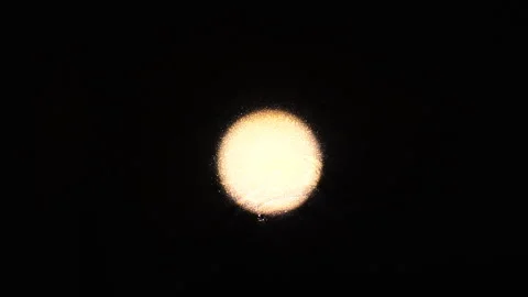 White glowing ball on a black background. Stock Footage 104568831