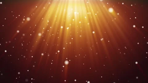 White glowing balls fly from bottom to top. Beautiful rays of light. Stock Footage 166723184