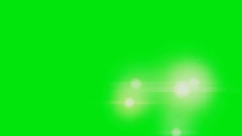 White Glowing Bokeh Light Spots on Green Screen Background Stock Footage 336960821