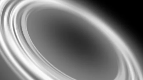 White, glowing circles on a black background. Camera effect with blur. Stock Footage 255218582