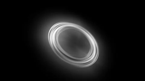 White, glowing circles on a black background. Stock Footage 255218583