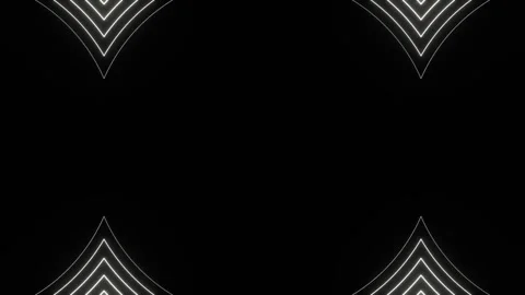 White Glowing Curly Pattern Background VJ Loop in 4K Stock Footage 314177699