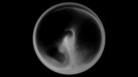 White glowing energy flowing in magic crystal ball - seamless (FULL HD) Video stock 61485145