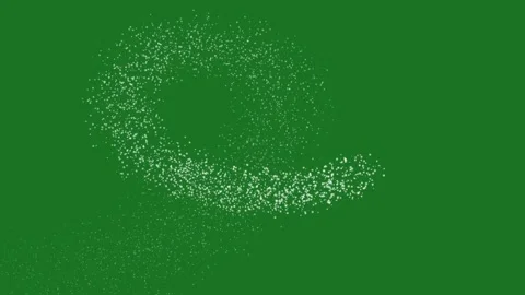 White glowing glitter particle trail with magic sparkles and twinkle stars Video stock 331003066