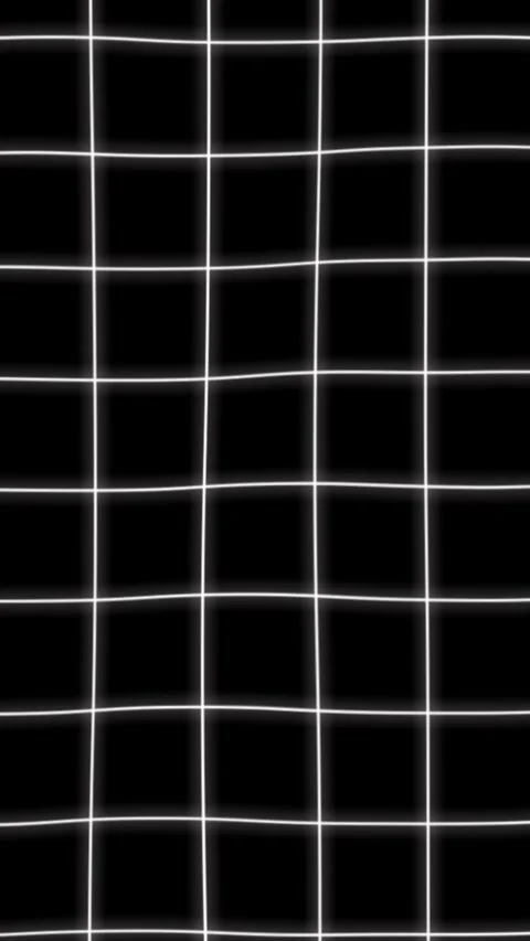 White glowing grid on a black background with a waving effect Stock Footage 292779299