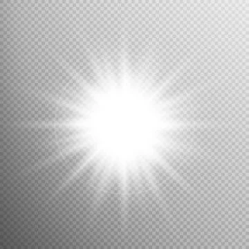 White glowing light burst effect. EPS 10 イラスト素材