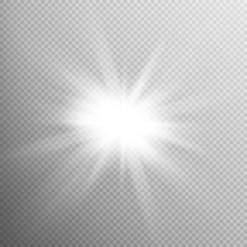 White glowing light burst effect. EPS 10 Illustrazione stock