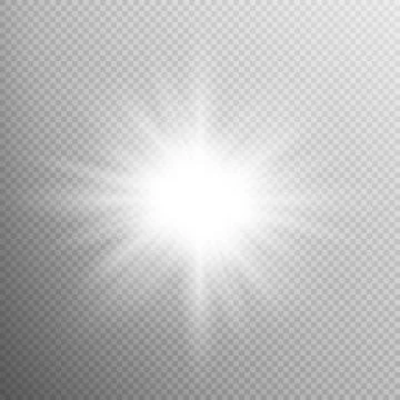 White glowing light burst effect. EPS 10 Illustrazione stock