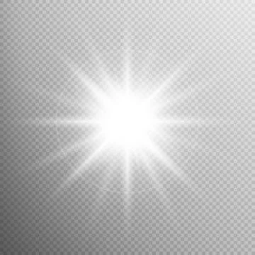 White glowing light burst effect. EPS 10 Stock Illustration