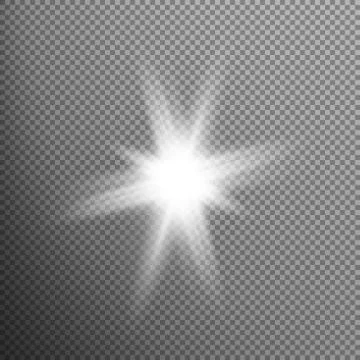 White glowing light burst effect. EPS 10 Stock Illustration