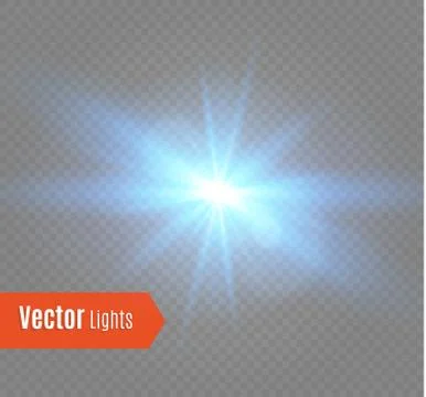 White glowing light burst explosion with transparent. Vector illustration for Illustrazione stock