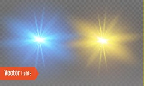 White glowing light burst explosion with transparent. Vector illustration for Illustrazione stock