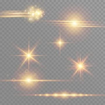 White glowing light burst explosion on transparent background. Vector Stock Illustration