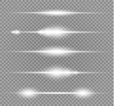 White glowing light burst explosion on transparent background. Vector Stock Illustration