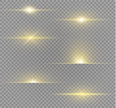 White glowing light burst explosion on transparent background. Vector Stock Illustration