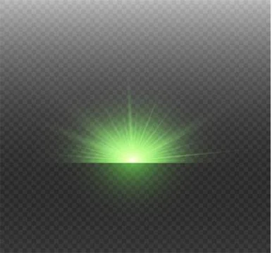 White glowing light burst explosion on transparent background. Vector Stock Illustration