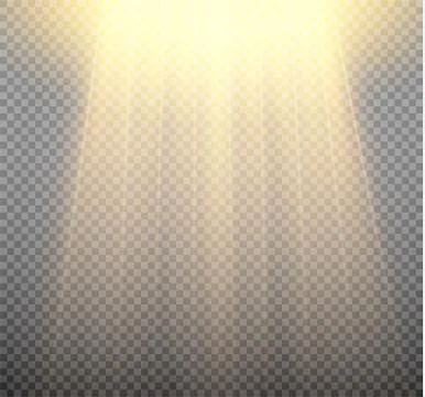 White glowing light burst explosion on transparent background. Vector Stock Illustration