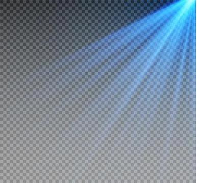 White glowing light burst explosion on transparent background. Vector Stock Illustration