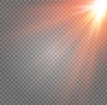 White glowing light burst explosion on transparent background. Vector Stock Illustration
