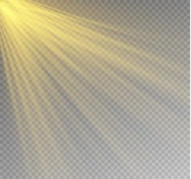 White glowing light burst explosion on transparent background. Vector Stock Illustration