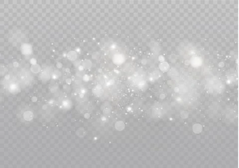 White glowing light burst explosion on transparent background. Vector Stock Illustration