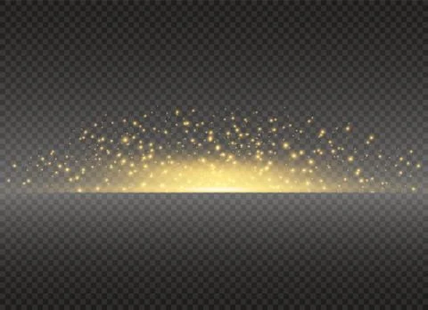 White glowing light burst explosion on transparent background. Vector Stock Illustration