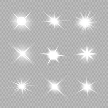 White glowing light explodes 스톡 일러스트