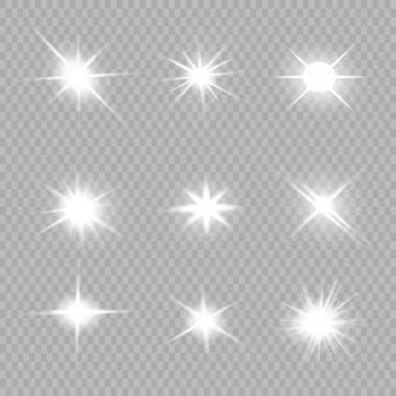 White glowing light explodes Illustrazione stock