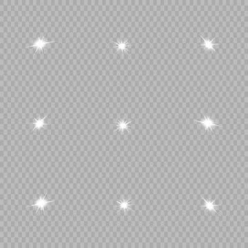 White glowing light explodes Stock Illustration