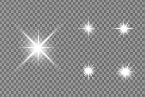 White glowing light explodes Illustrazione stock