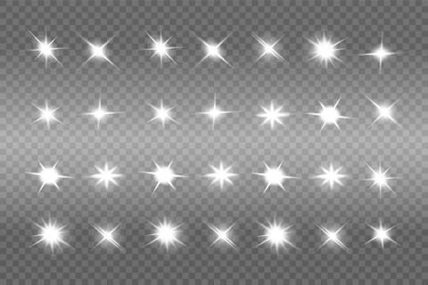 White glowing light explodes Stock Illustration