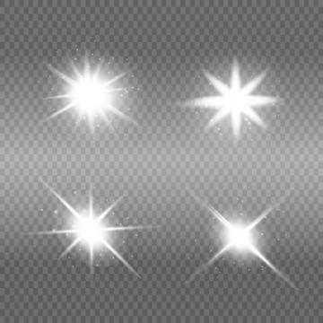 White glowing light explodes Illustrazione stock