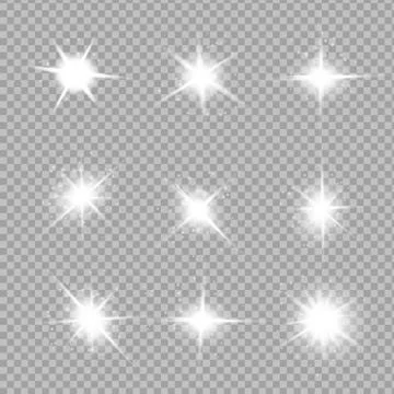 White glowing light explodes Illustrazione stock