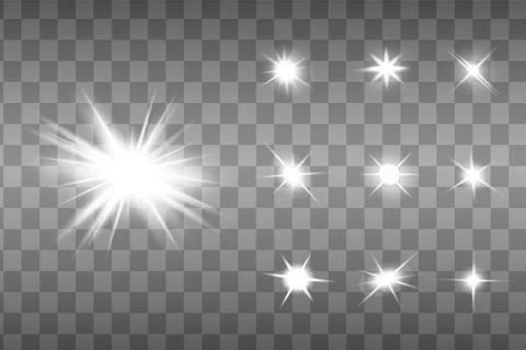 White glowing light explodes Illustrazione stock