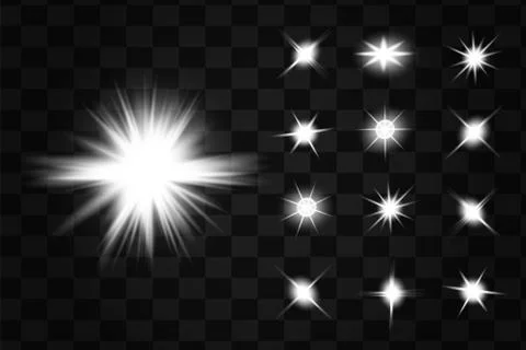 White glowing light explodes Illustrazione stock