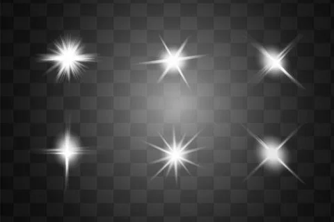 White glowing light explodes Illustrazione stock