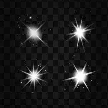 White glowing light explodes Illustrazione stock