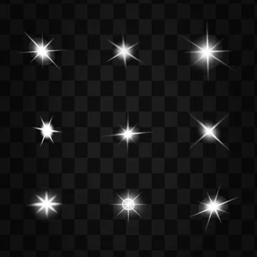 White glowing light explodes Stock Illustration