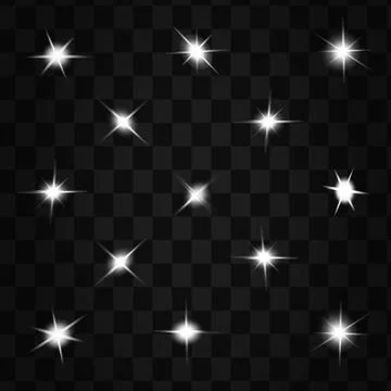 White glowing light explodes Stock Illustration